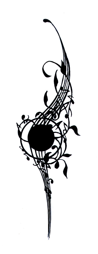 Tattoo Designs Music Notes
