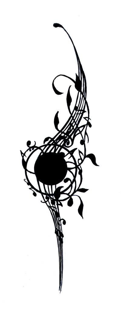 Music Tattoo Designs Music Tattoo by ~rcsi1 on deviantART.