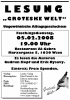 Groteske Welt - Autorenlesung