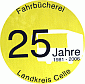 Jubiläumslogo zum 25jährigen Bestehen der Fahrbücherei des Landkreises Celle