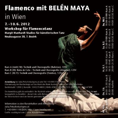 Workshop f&uuml;r Flamencotanz mit Belen Maya in Wien 2012