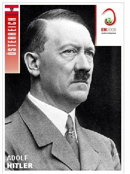 Das Adolf Hitler Panini Bildchen zur EM 2008