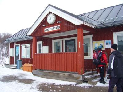 Der Bahnhof Abisko Turiststation - der Start unserer Reise