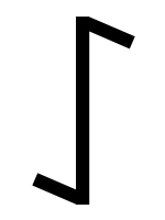 Eihwaz, die dreizehnte Rune. Aus der Reihe der Hagal Aett.