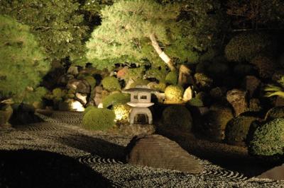 Garten-bei-Nacht-im-Chion-in-Tempel