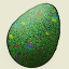 Dies ist das wiesengruene Ei
