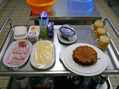 Fruehstueckvorbreitung