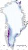Grönland Erwärmung Überblick - Kartenausschnitt