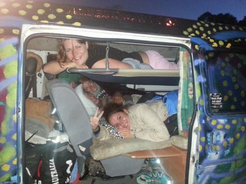 Wie in der Sardinenbüchse, aber wir lieben unseren Van!