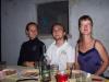 Ein Traum-Trio: Carola, Bernhard und ich am letzten Dachterassen-Abend