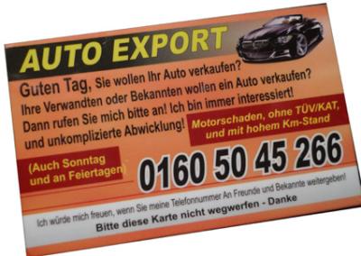 Man müßte ja bescheuert sein, denen sein Auto zu verkaufen