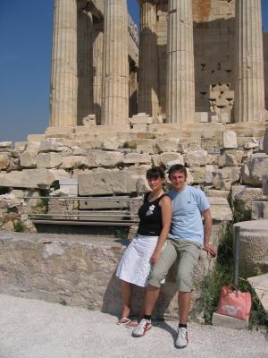Nata und Matze auf der Akropolis