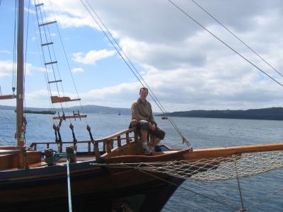Das war unser Auflugsboot zum Vulkan und zu den heißen Quellen