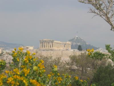 Der Blick auf die Akropolis
