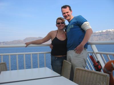 Rueckfahrt von Santorini nach Piraeus