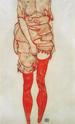 schiele_frau_rot