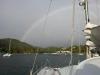 Regenbogen über der Marigot-Bay...