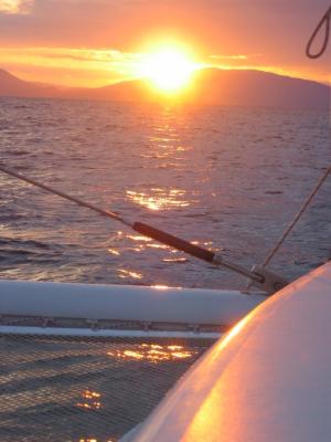 Pia-Urlaub-Athen-nach-Tunesien-sonnenuntergang