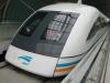 Maglev Transrapid im Bahnhof in Schanhai Pudong