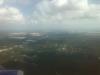 Im Vergleich zu der Feldbewirtschaftung in Jalisco hier ein Luftbild von Yucatan. Yucatan ist nahezu vollkommen von tropischem Buschwald bedeckt.