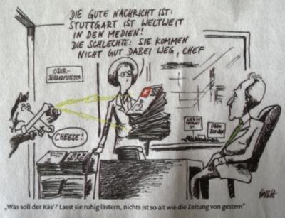 HorschKarikatur in den Stuttgarter Nachrichten auf Seite 20 vom 28. August 2010.