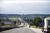 Autobahn in Landschaft