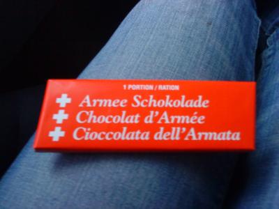 Schokolade Schweizer Armee