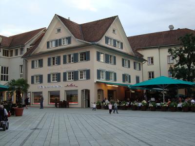 Hous on the opposite Site of the Red House of Dornbirn