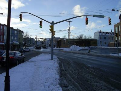 Freshwater-Road-im-Schnee