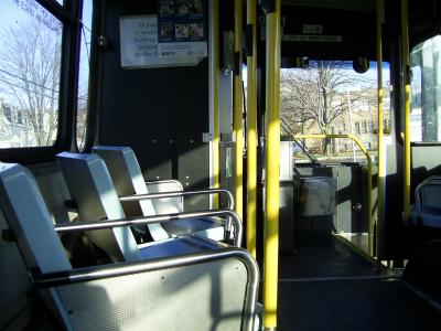Im Bus sieht es so aus. Im Bus sieht es so aus.