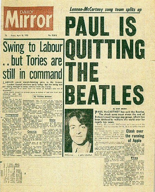 Die Beatles nur noch fürs Foto vereint
