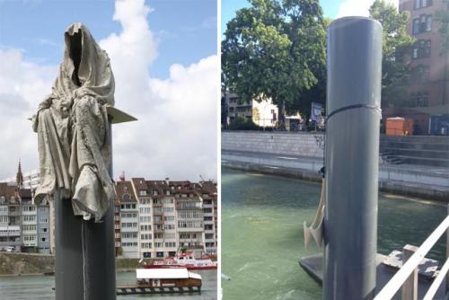 basler-zeitung-ferryman-public-art-basel-time-guards-waechter-manfred-kielnhofer