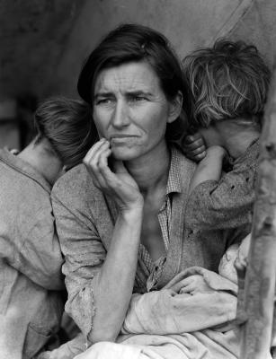 frau mit kindern in der großen depression, usa 1936 (quelle: wikipedia)
