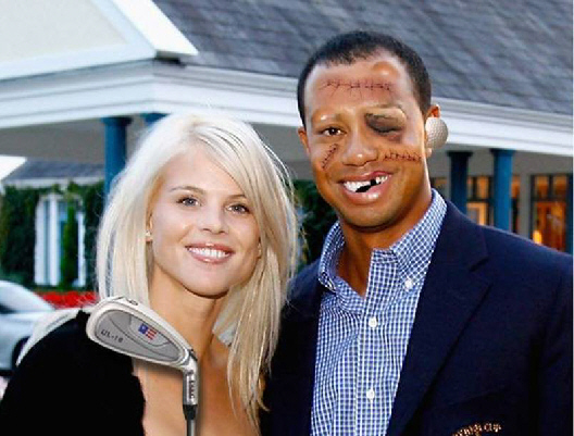 The Tiger Woods Family Christmas  Portrait