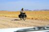 unglaublich - mit dem Fahrrad durch die Wüste - es herrschen fast 40 Grad