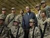 Rumsfeld and troops