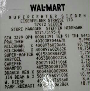 Walmart Vergleichs-Warenkorb Walmart Vergleichs-Warenkorb
