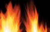 flammen sind heiss