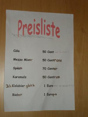 Preisliste