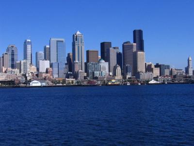Seattle - Skyline vom Meer aus gesehen