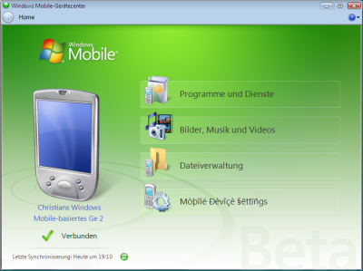 Windows Vista und PocketPC