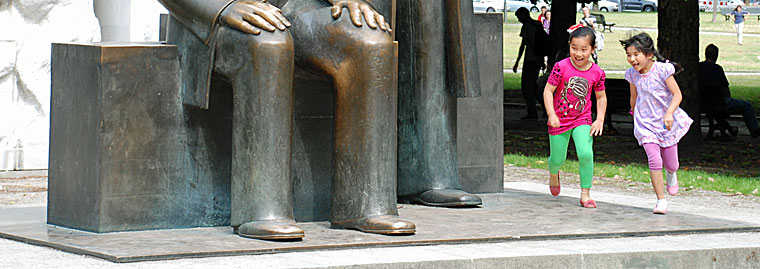 Berlin Marx-Engels-Denkmal in Mitte