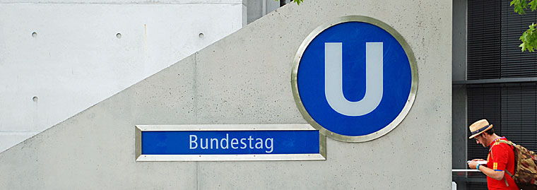 Berlin U-Bahn-Station Bundestag