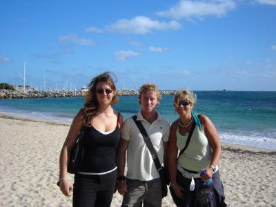 ich Michael Desiree at fremantle beach