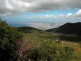 blick vom vesuv auf neapel und die amalfiküste