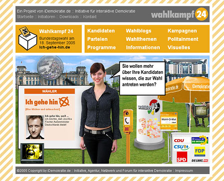 Das Wahlkampf-Portal zur Bundestagswahl 2005 - wahlkampf24.de