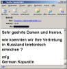 Noch etwas ungelenk: E-Mails aus Osteuropa