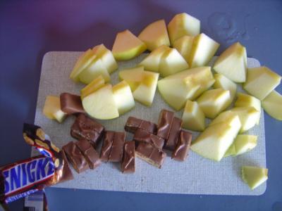 snickers-aepfel-geschnitten