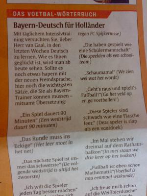 Sportteil der AZ am 01. Juli 2009