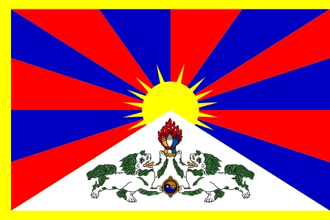 Flagge von Tibet (Quelle: Wikipedia)